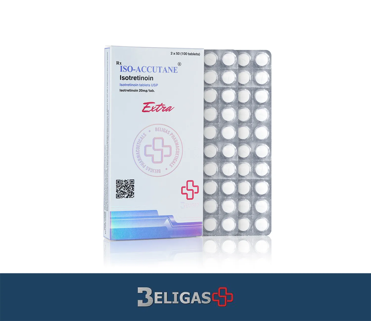 Beligas Accutane Isotretinoin, 20mg (100 tabs) Beligas Accutane Isotretinoin, 20mg (100 tabs)