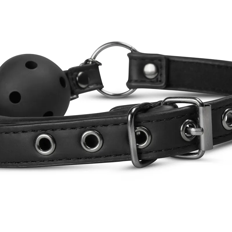 EasyToys »Offener Ball« Mundknebel mit Nippelklemmen