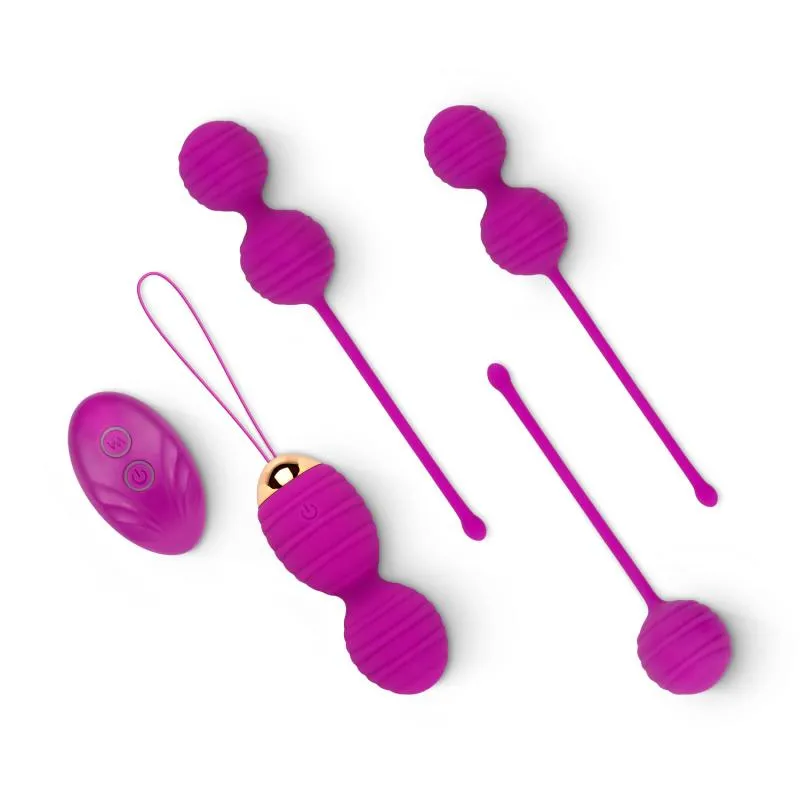 Kegelballen-Set mit Fernbedienung - Lila