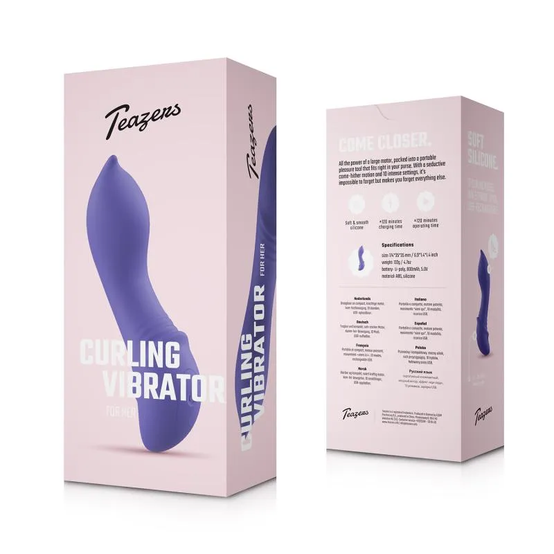 Teazers – Curling Mini Vibrator – Mitternachtsviolett