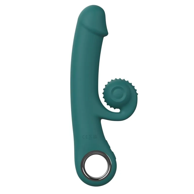 Online Only - Double Lust - Flexibler Snail Vibrator - Grün
