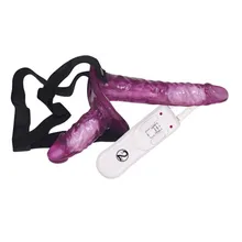 Vibratorischer Strap-On Duo-Vibrator - Lila Vibratorischer Strap-On Duo-Vibrator - Lila