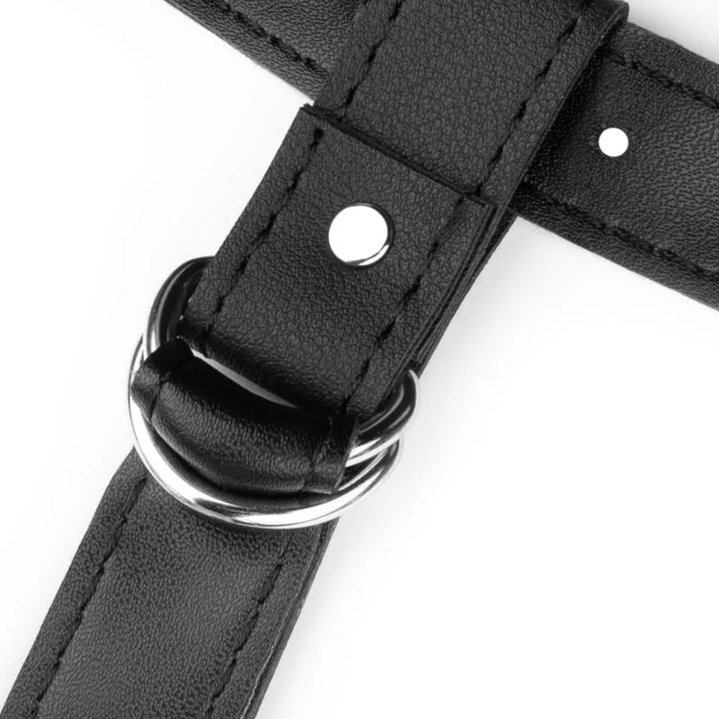 Fetish Collection - Doppelseitiger Strap-On-Dildo - Schwarz
