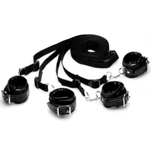 XR Brands - Bett-Fesselset Bettfesseln - Schwarz XR Brands - Bett-Fesselset Bettfesseln - Schwarz