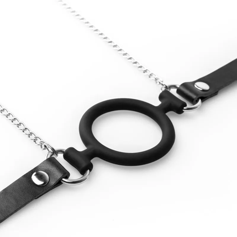 Bedroom Fantasies Knebelring mit Nippelklammern