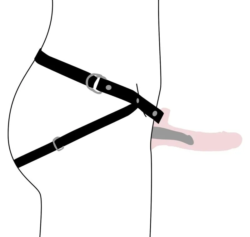 Size Matters Hollow-Strap-On mit Vibration & Fernbedienung
