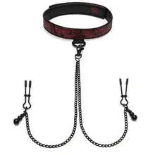 Fifty Shades of Grey – Sweet Anticipation Halsband mit Brustklemmen – Rot Fifty Shades of Grey – Sweet Anticipation Halsband mit Brustklemmen – Rot