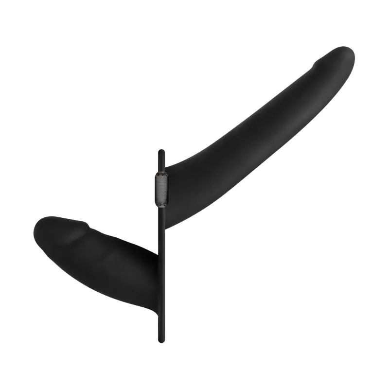 Fetish Collection - Doppelseitiger Strap-On-Dildo - Schwarz