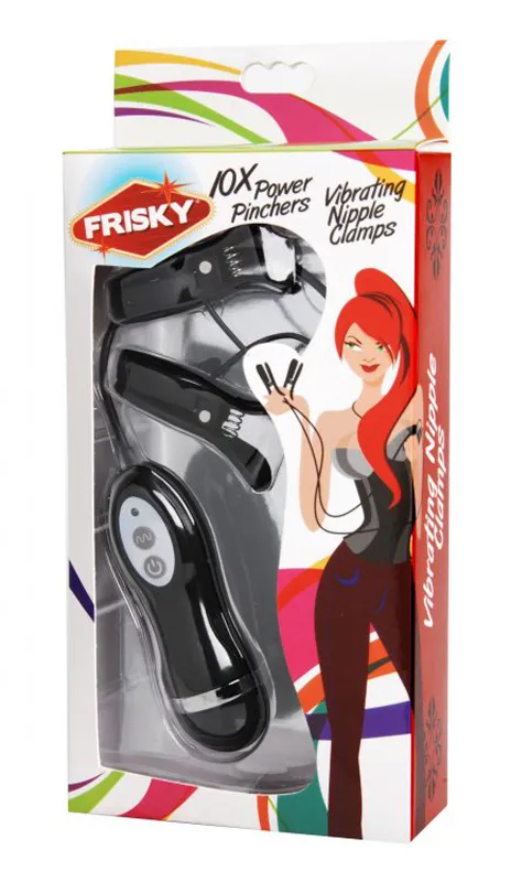 Frisky »Power Pinchers« Nippelklammern mit Vibration