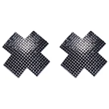 Cottelli Collection – Nippelschmuck Kreuz – Schwarz Cottelli Collection – Nippelschmuck Kreuz – Schwarz