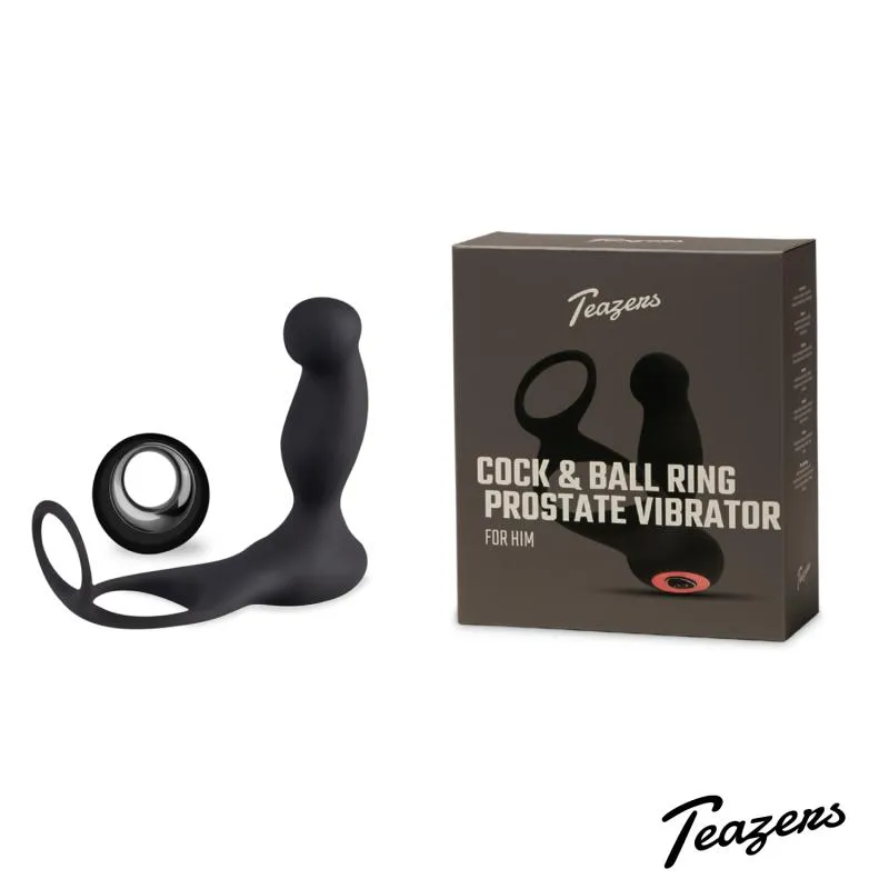 Teazers »Cock & Ball« Prostata-Vibrator mit Penisring