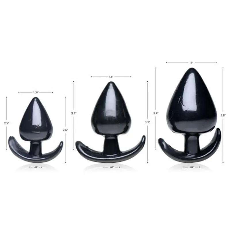 Master Series »Triple Spades« 3-teiliges Analplug-Set