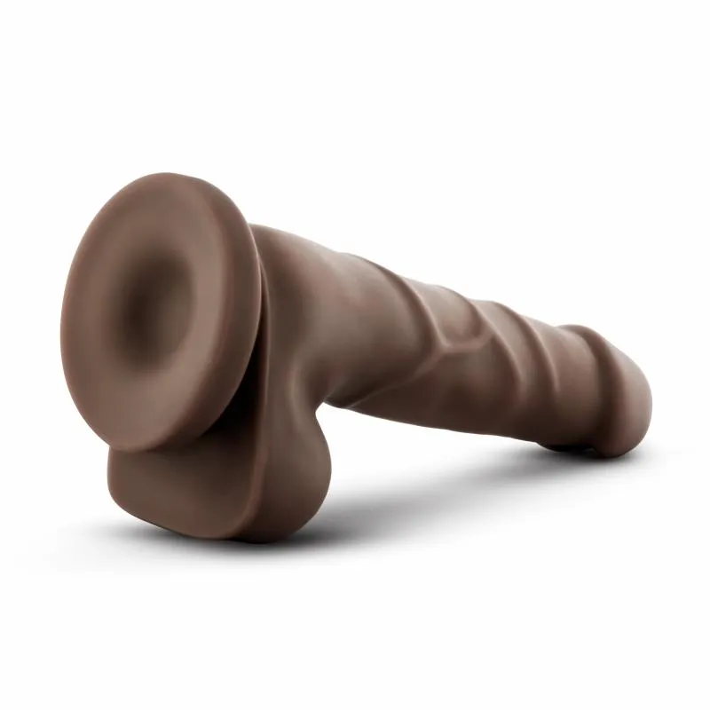 Dr. Skin Realistischer Dildo mit Saugnapf  - 20 cm - Schokoladenbraun