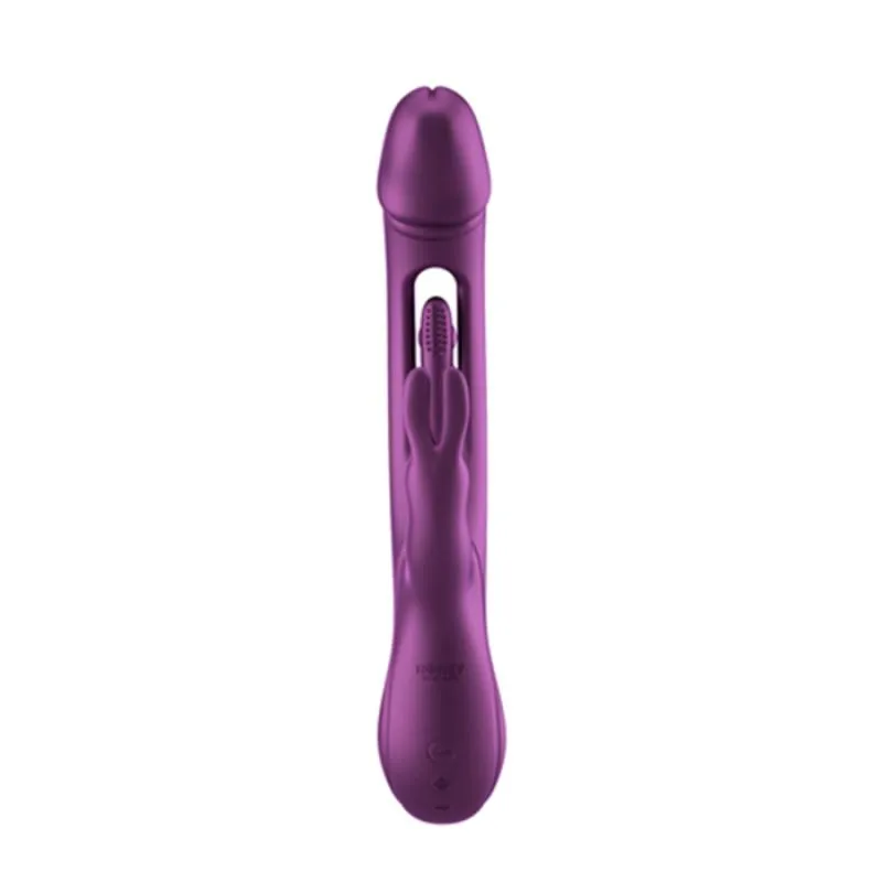 HoneyPlayBox - Trilux Kinky Finger Rabbit Vibrator - Lila