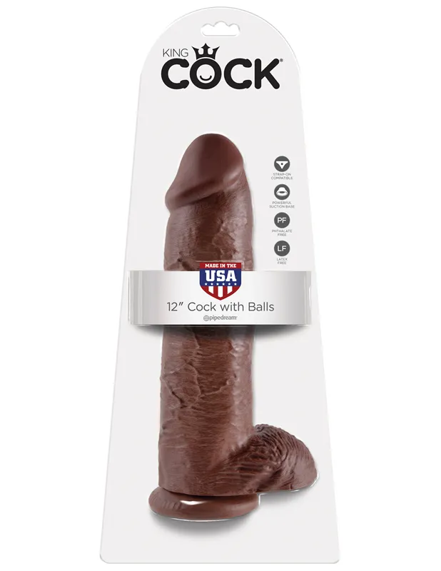 King Cock XL Dildo mit Hoden - 32 cm