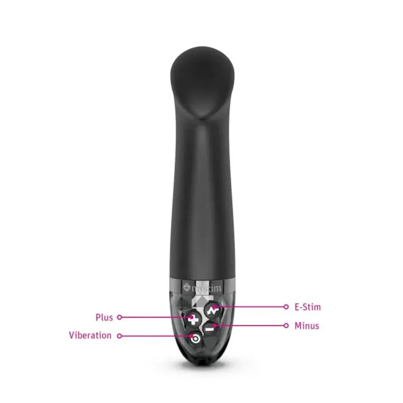 Mystim - Right On Ron eStim Vibrator Black