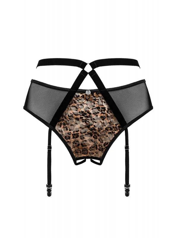 Allunes Sexy Strapsgürtel - Leopardenmuster