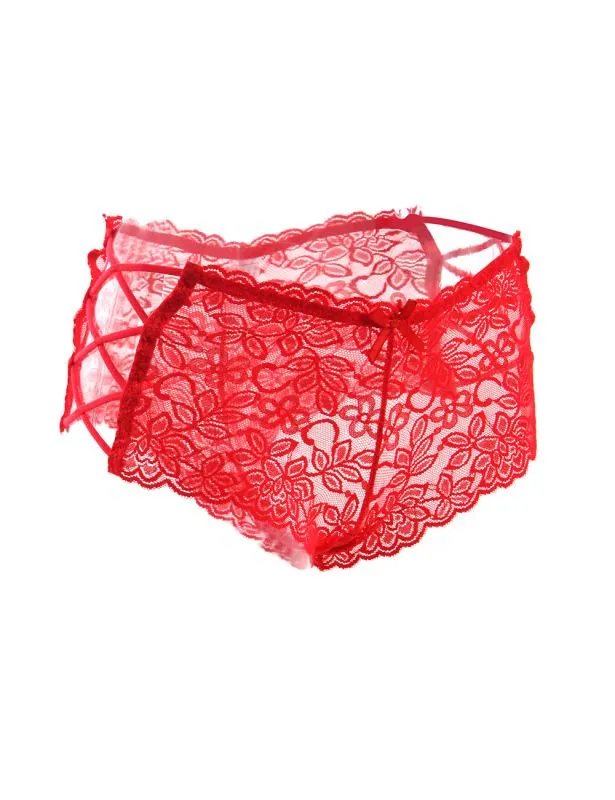 Christine - Spitzen-Slip - Rot