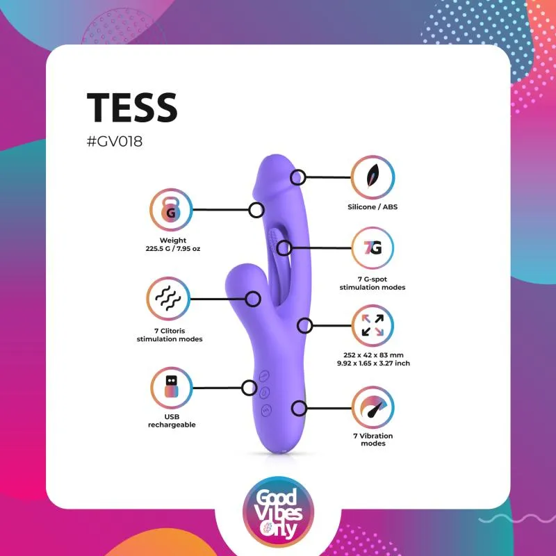 Good Vibes Only - Tess Rabbit Vibrator mit G-Punkt-Stimulator