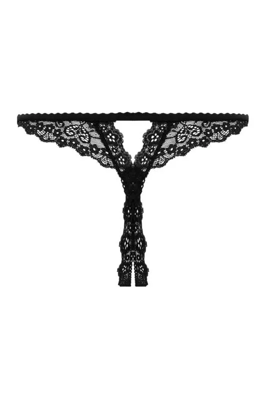 Christine - String Mit Offenem Schritt Kylie - Schwarz