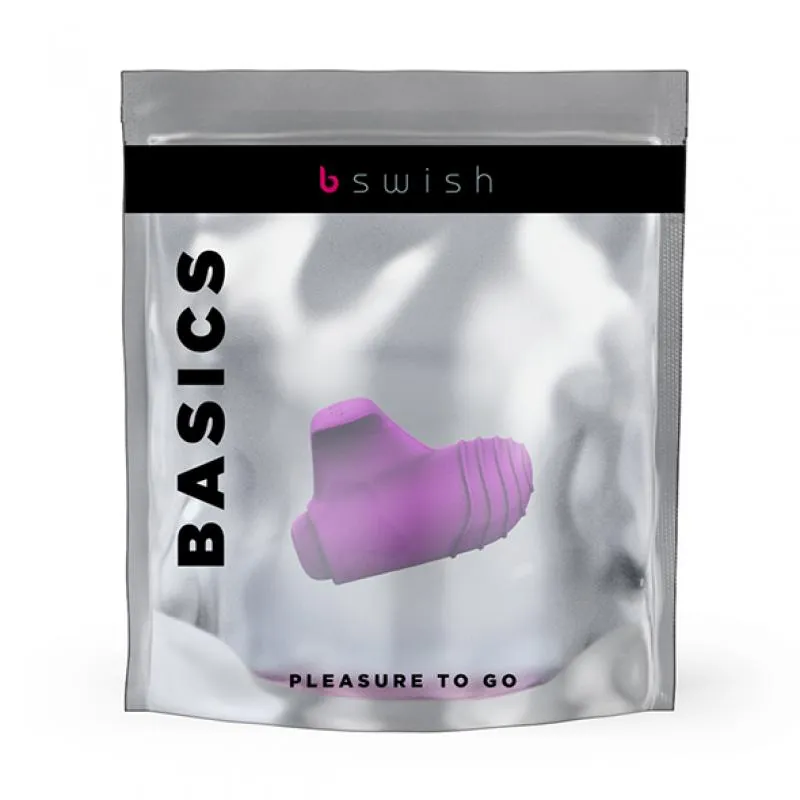 B Swish - Bteased Finger-Vibrator - Lila mit Rillen