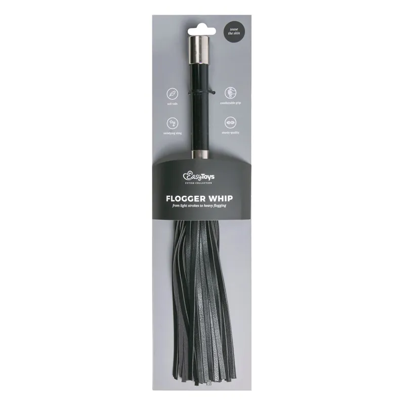 EasyToys Klein Peitsche Flogger mit Metallgriff