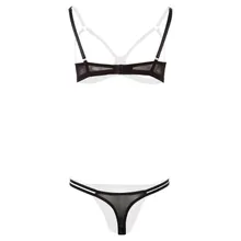 Christine - Offenes BH-Set Sanna - Schwarz Christine - Offenes BH-Set Sanna - Schwarz