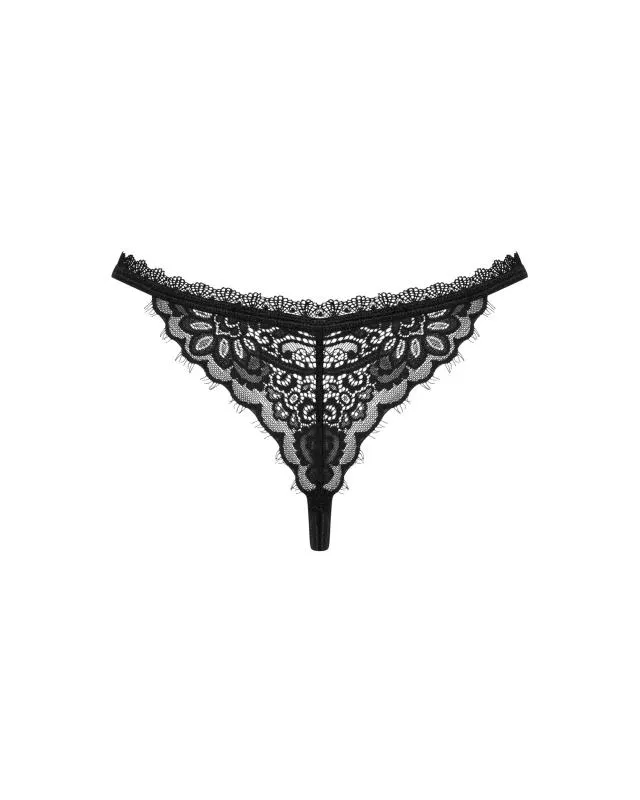 Schwarzer Tanga Maderris