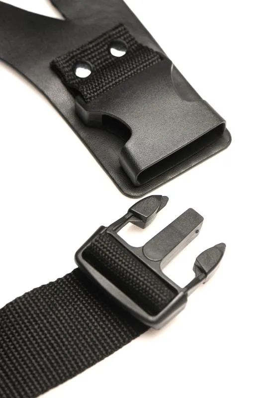 XR Brands - Thunder Strap Wand Oberschenkel-Harness - Schwarz