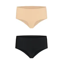 Bye Bra - Invisible High Brief Nude + Black S Bye Bra - Invisible High Brief Nude + Black S