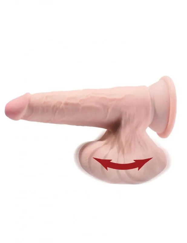 King Cock Plus Realistischer Dildo mit beweglichem Hodensack - 15,2 cm