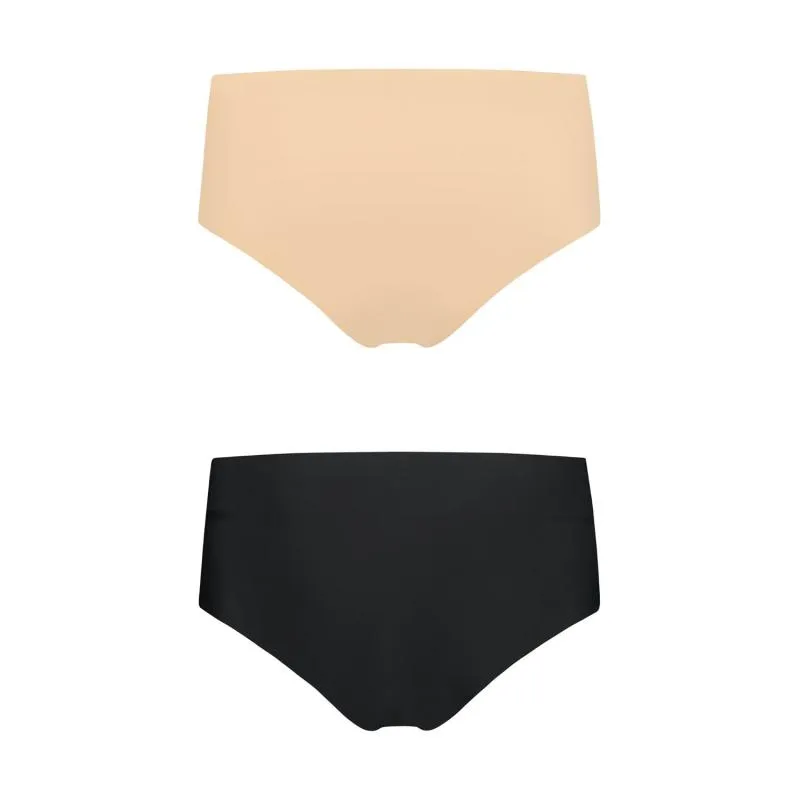 Bye Bra - Invisible High Brief Nude + Black S