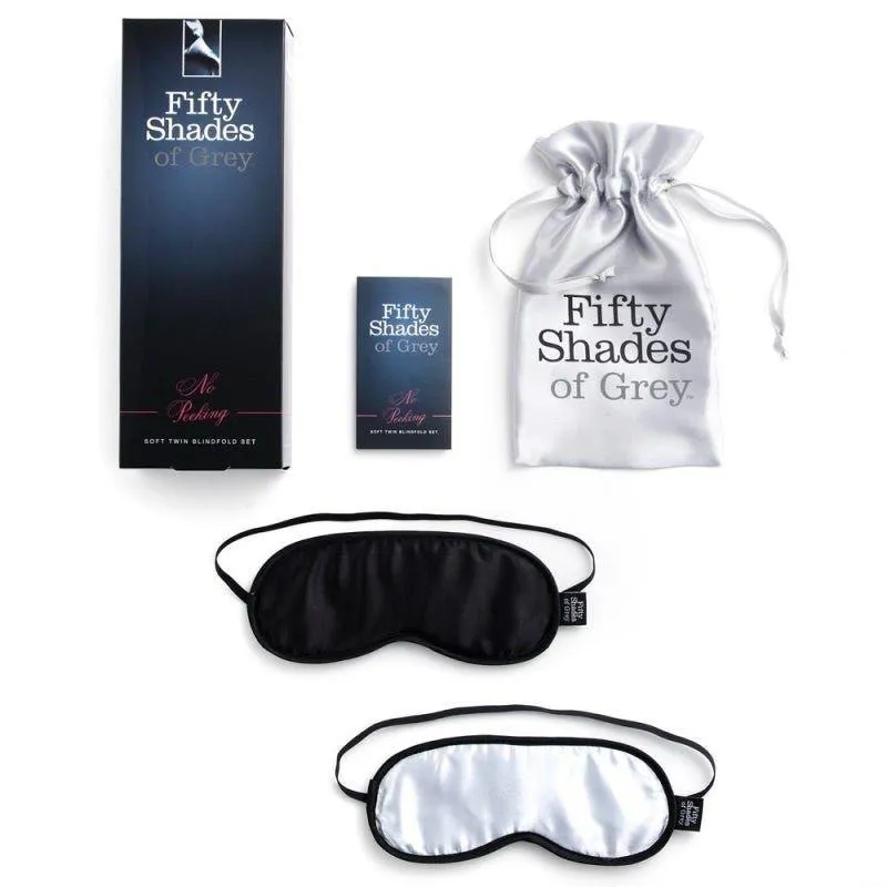 Fifty Shades of Grey – NO PEEKING Maskenset – 2 Stück