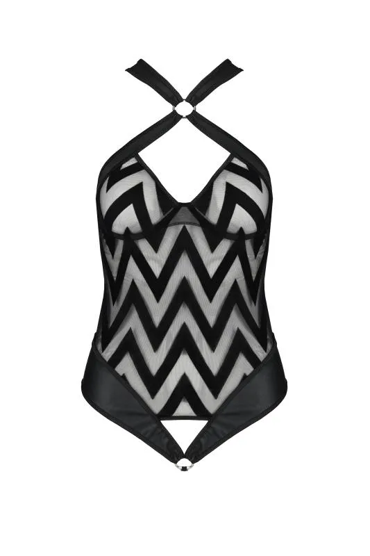 Exklusiver Bodysuit Hima - Schwarz
