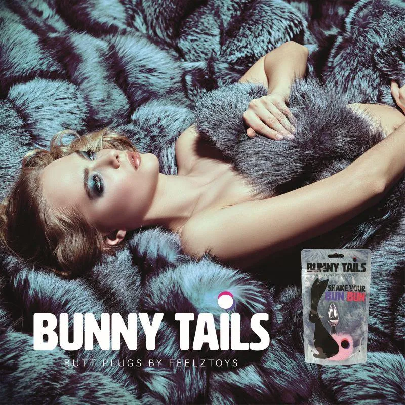 FeelzToys - Bunny Tails Butt Plug - Violett