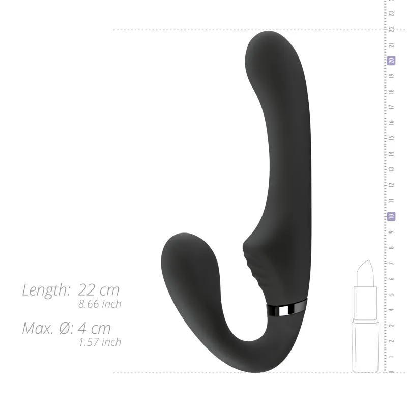 No-Parts »Avery« halterloser Strap-On mit Vibration & Fernbedienung 22 cm