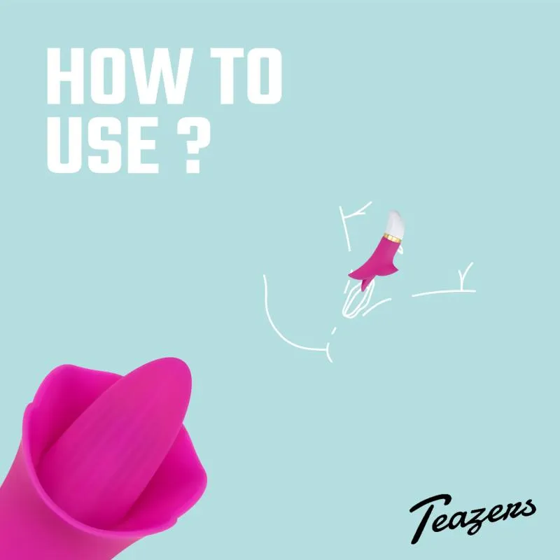 Teazers »Zunge« Auflegevibrator