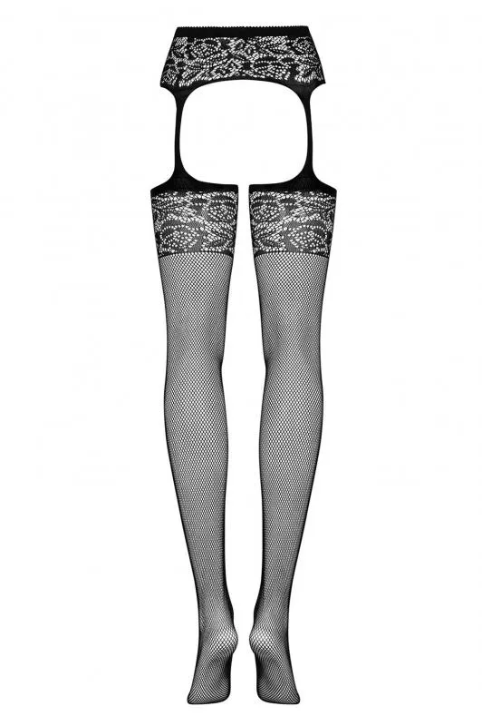 Netzstrümpfe- & Strapsgürtel-Set