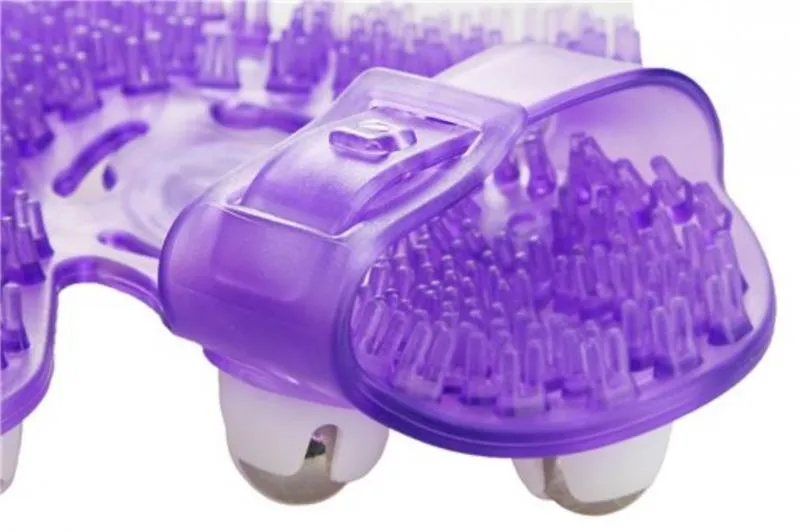 Roller Balls Massagehandschuh - Lila