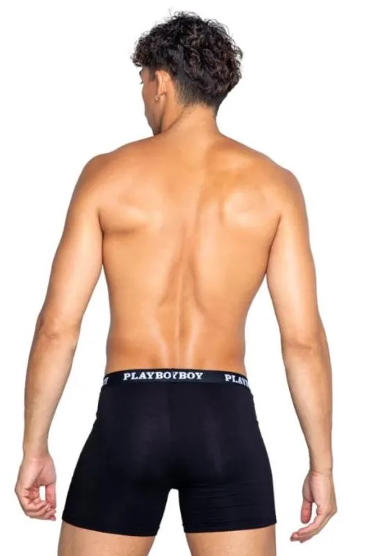 Playboy Lingerie - Herren Tuxedo Boxer - Schwarz