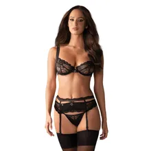 Obsessive - Heartina Driedelige Jarretelset Obsessive - Heartina Driedelige Jarretelset