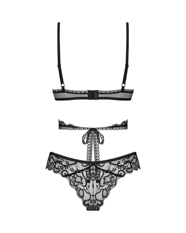 Obsessive - Blomentis Zweiteiliges Set - Schwarz