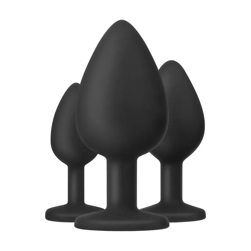 Teazers – Buttplug Set – Schwarz