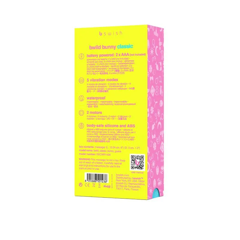 B Swish - bwild Classic Bunny Rabbit Vibrator Guava