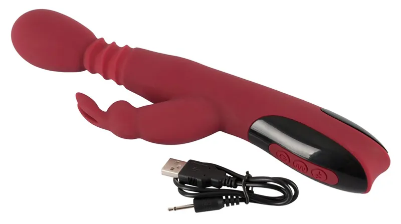Stossender, rotierender und sich erwärmender Rabbit Vibrator