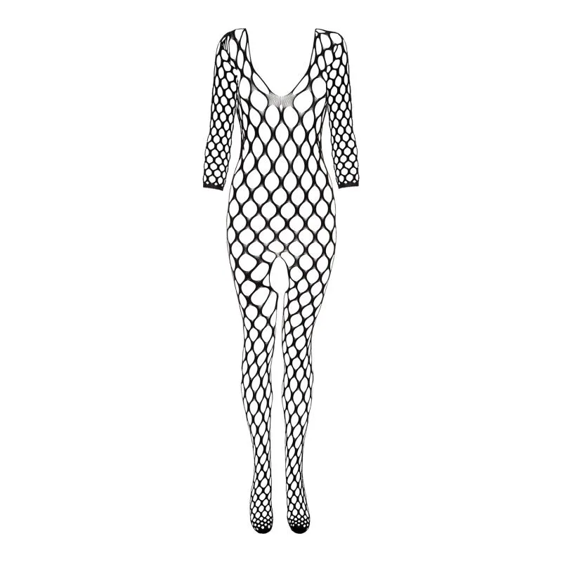 Christine - Netz-Catsuit - Schwarz