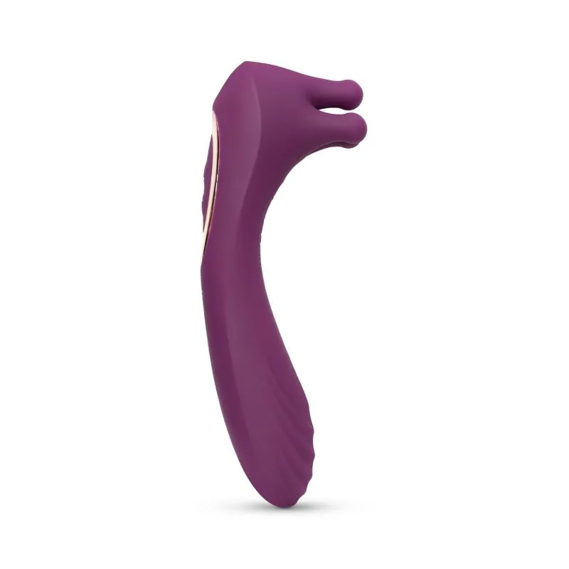 Vibrator mit rotierenden Perlen - Lila
