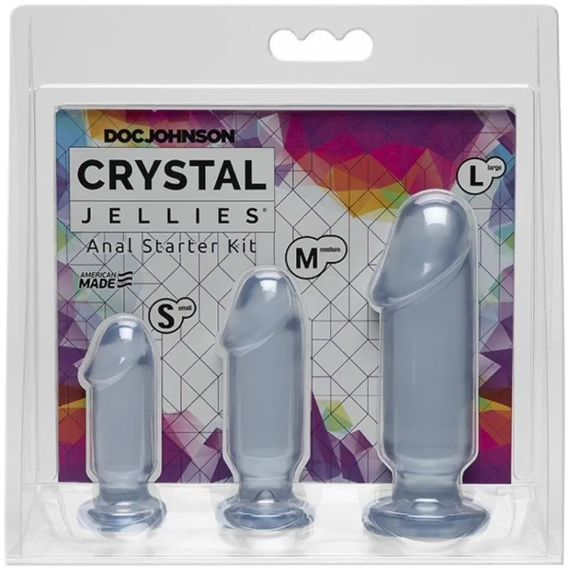 Doc Johnson - Crystal Jellies Anal Starter Kit - Transparent