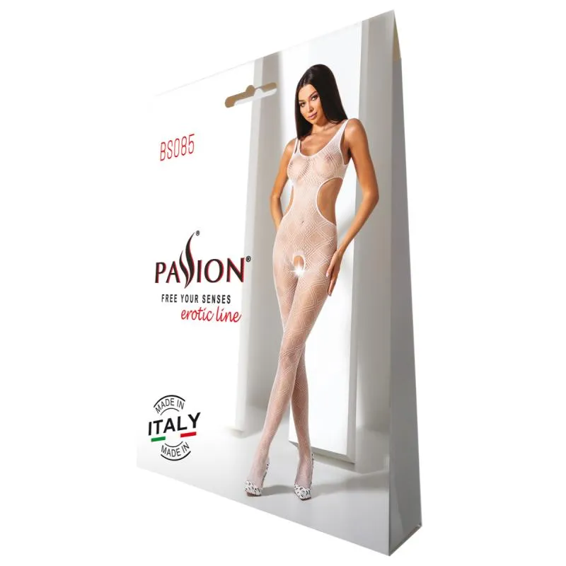 Passion - BS085 Catsuit - Weiss