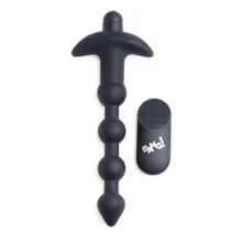 BANG! - 28X Vibrations-Silikon-Anaalkugeln mit Fernbedienung - Schwarz BANG! - 28X Vibrations-Silikon-Anaalkugeln mit Fernbedienung - Schwarz